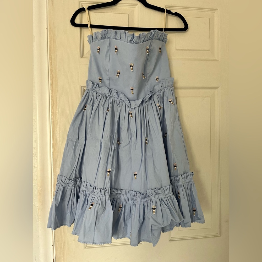 Agua by Agua Bendita Pale Blue Ruffle Dress - Picture 3 of 8